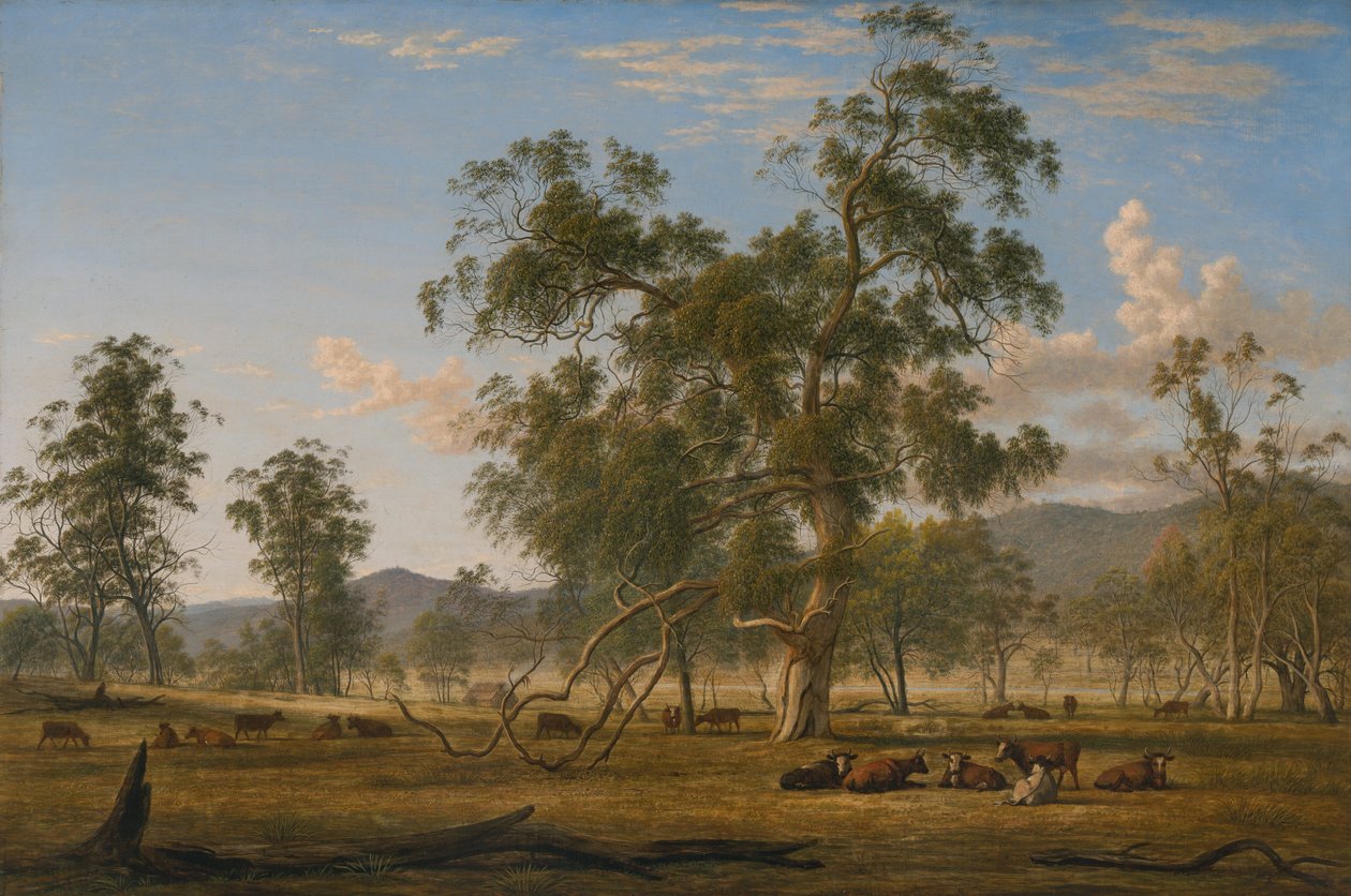 Sığır ile Patterdale manzara by John Glover
