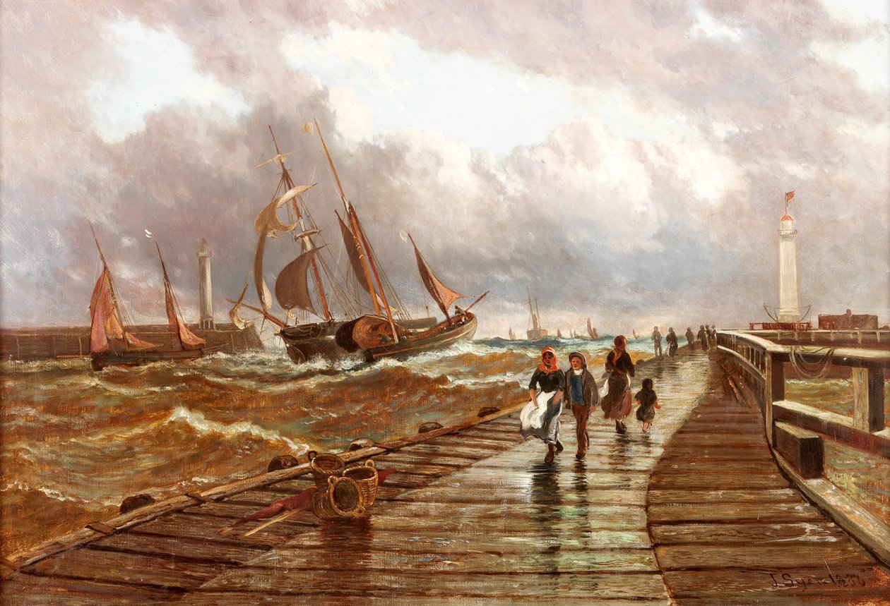 Sunderland İskeleleri, 1843, 1886 by John James Syer