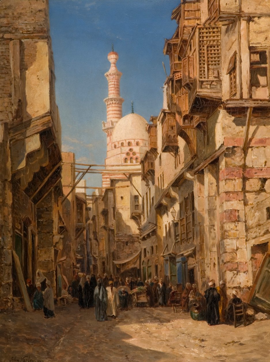 Oyun El Syer, Kahire, 1880 by John Jnr. Varley
