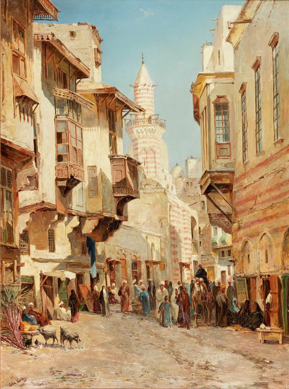 Emir Mindar Camii, Kahire, 1880 by John Jnr. Varley