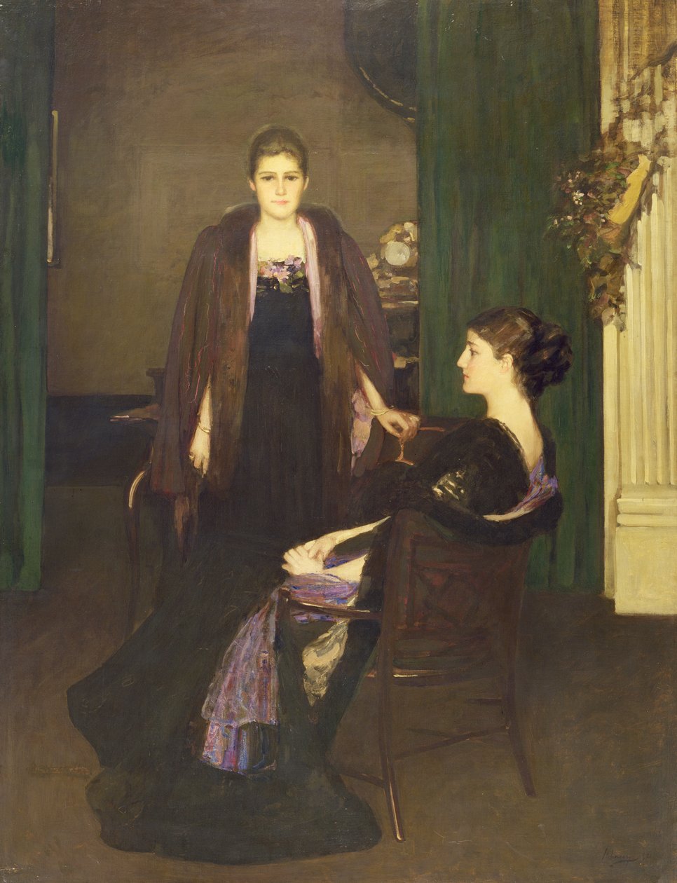 ಮಿಸ್ ಮ್ಯಾಕ್ಲಾರೆನ್ ಮತ್ತು ಶ್ರೀಮತಿ ಒಲಿವರ್ಟರ್ಕ್ by John Lavery