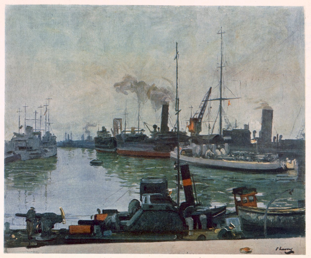 Devriye Botları, Cephedeki İngiliz Sanatçılardan, Batı Cephesinin Devamı, 1918 by John Lavery