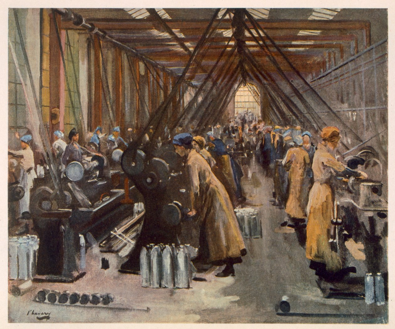 Kabuk Yapımı, Edinburgh, Cephedeki İngiliz Sanatçılardan, Batı Cephesinin Devamı, 1918 by John Lavery