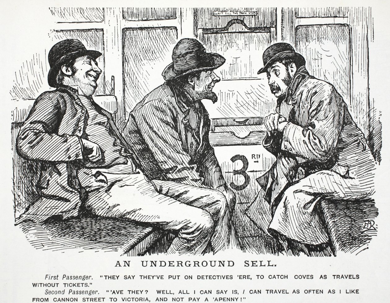 Bir yeraltı satışı by John Leech