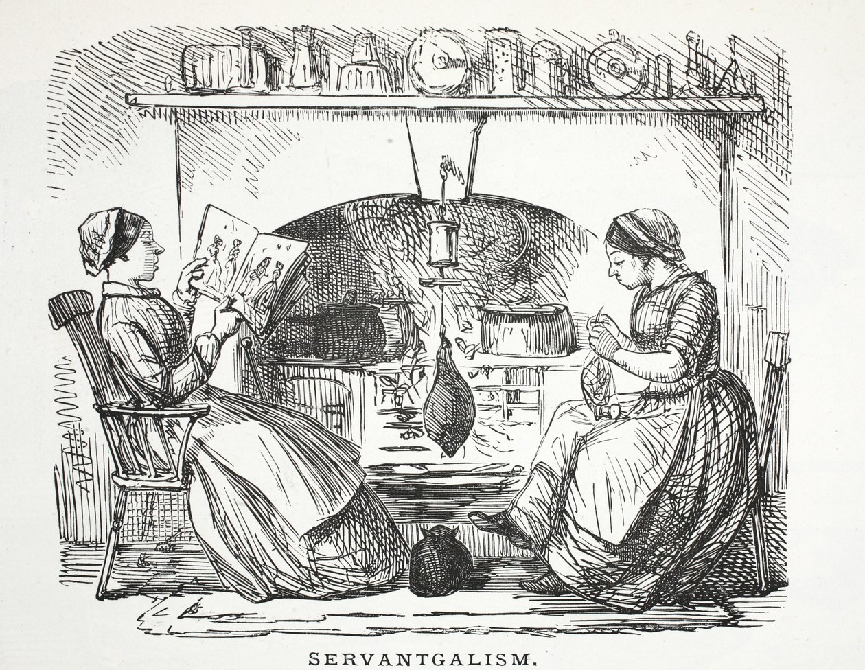 Hizmetçilik, 1853 by John Leech