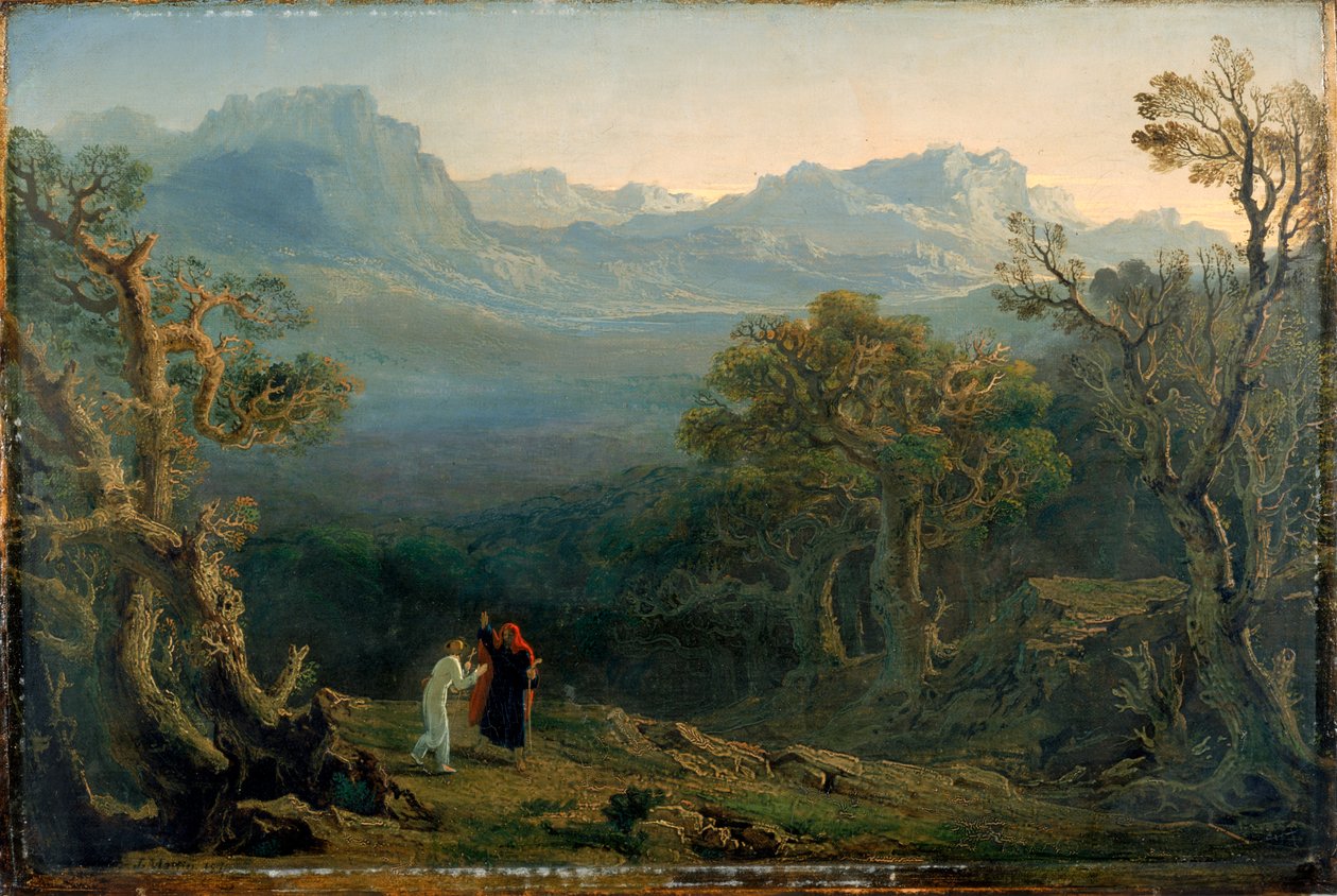 Edwin ve Angelina, 1816 by John Martin