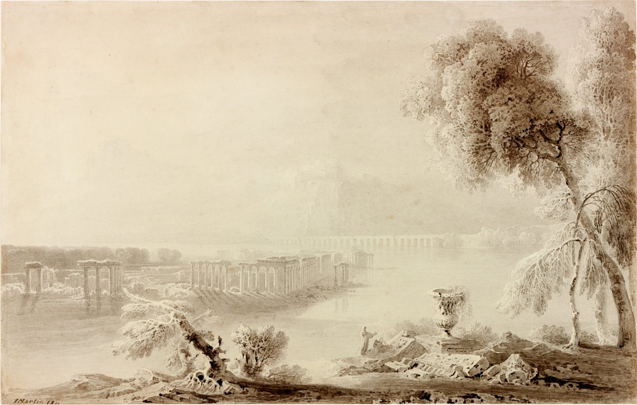 ಭೂದೃಶ್ಯ, ಶಾಸ್ತ್ರೀಯ ಸಂಯೋಜನೆ ಟರ್ಕ್ by John Martin
