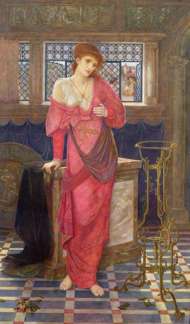 Isabella ve Fesleğen Potası by John Melhuish Strudwick