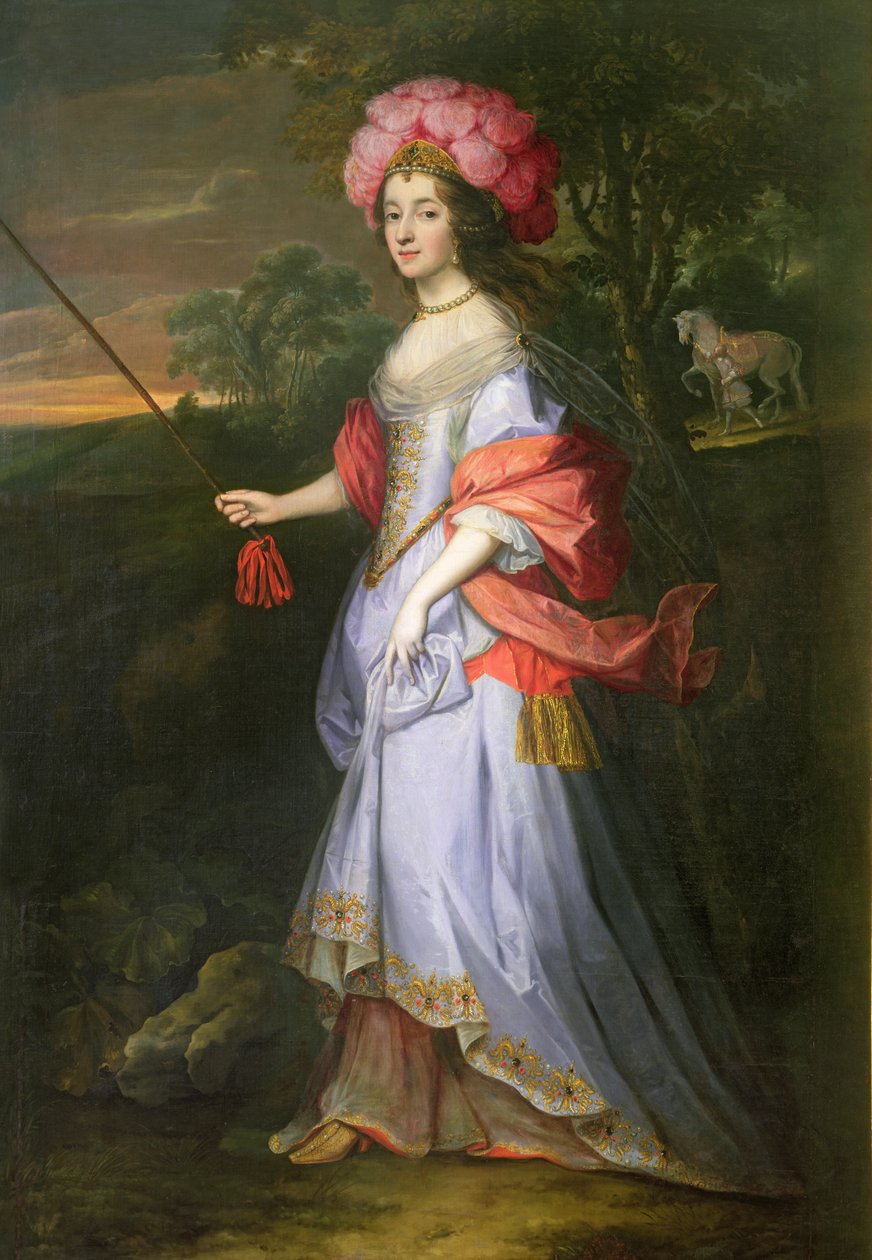 Maskeli Balo Kostümlü Bir Kadın, c.1679 by John Michael Wright