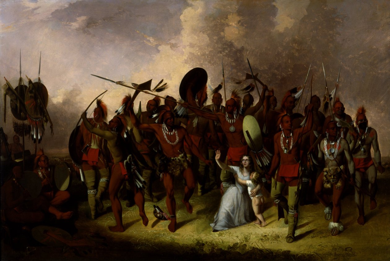 Osage Saç Derisi Dansı by John Mix Stanley