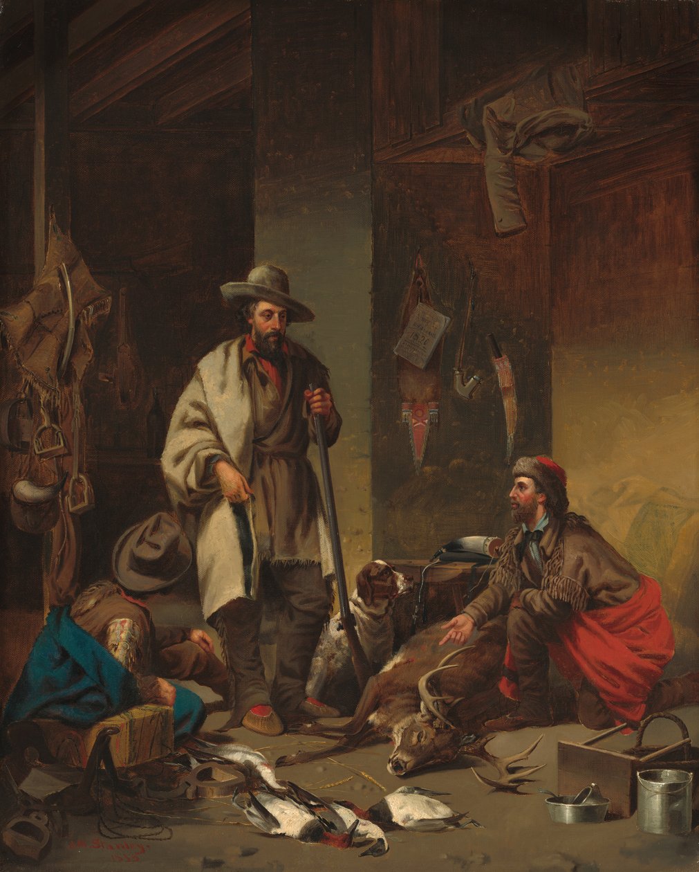 Tuzakçının Kulübesi by John Mix Stanley