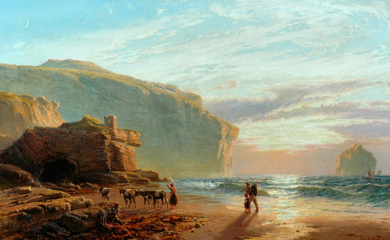 Cornish Sahili Açıkları (Trebarwith Strand), 1877-78 by John Mogford