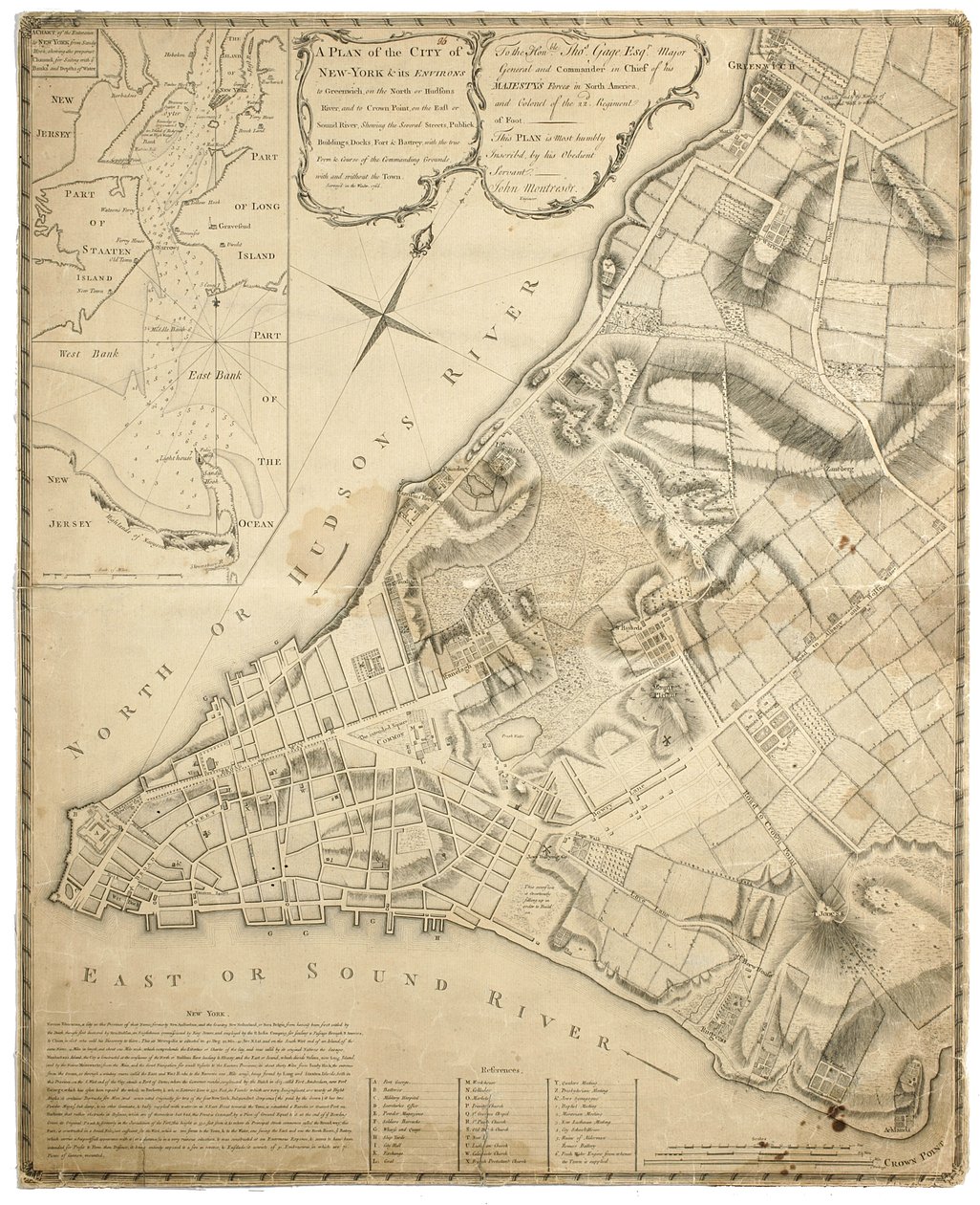 New York Şehri ve çevresinin Kuzeydeki Greenwich