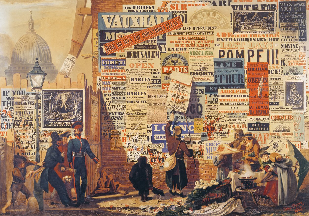 Poster Adam, 1835 by John Orlando Parry