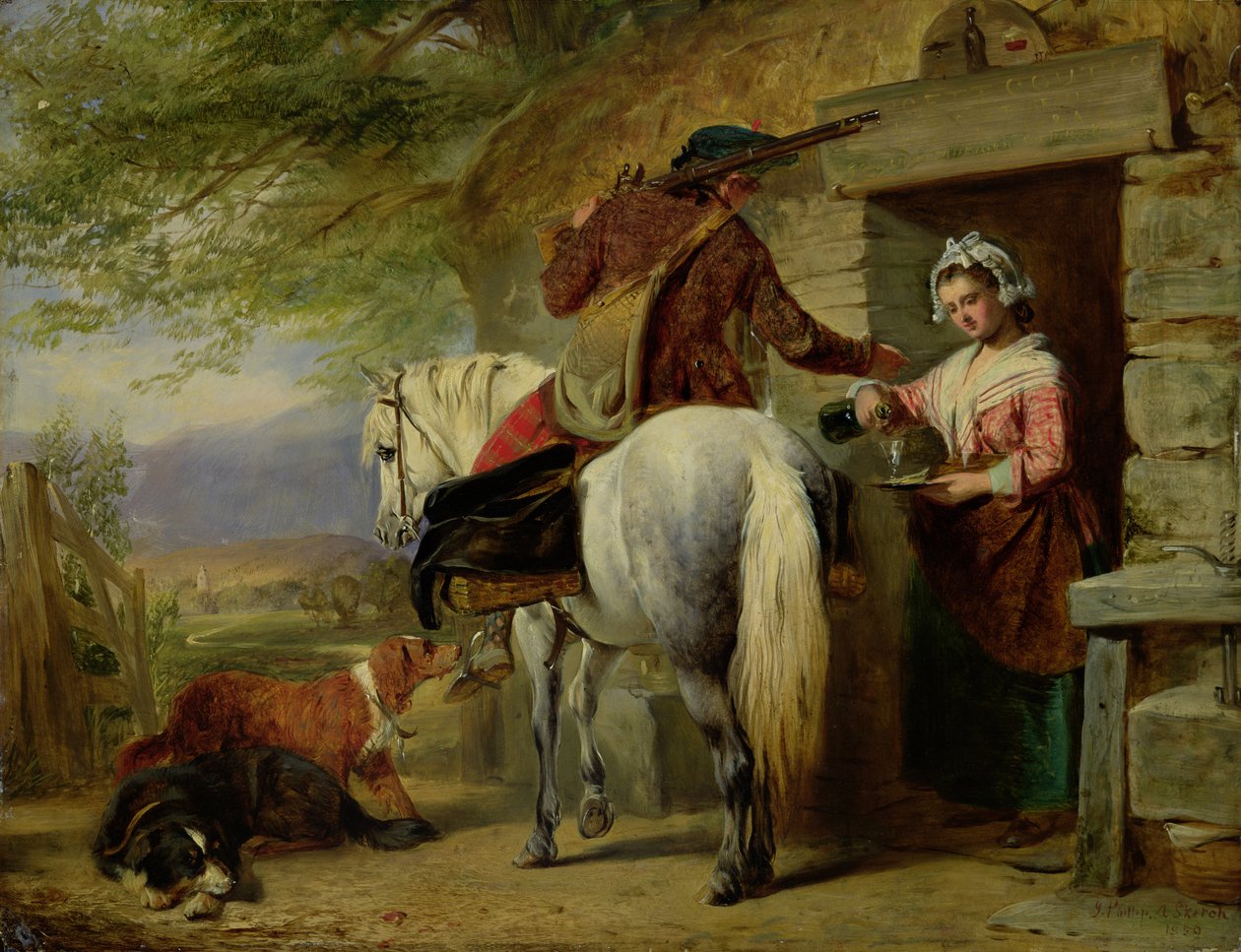 Bir İskoç Yol Kenarı Hanı, 1850 by John Phillip