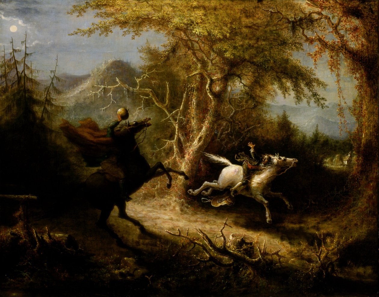 Ichabod Turna Peşinde Başsız Süvari by John Quidor
