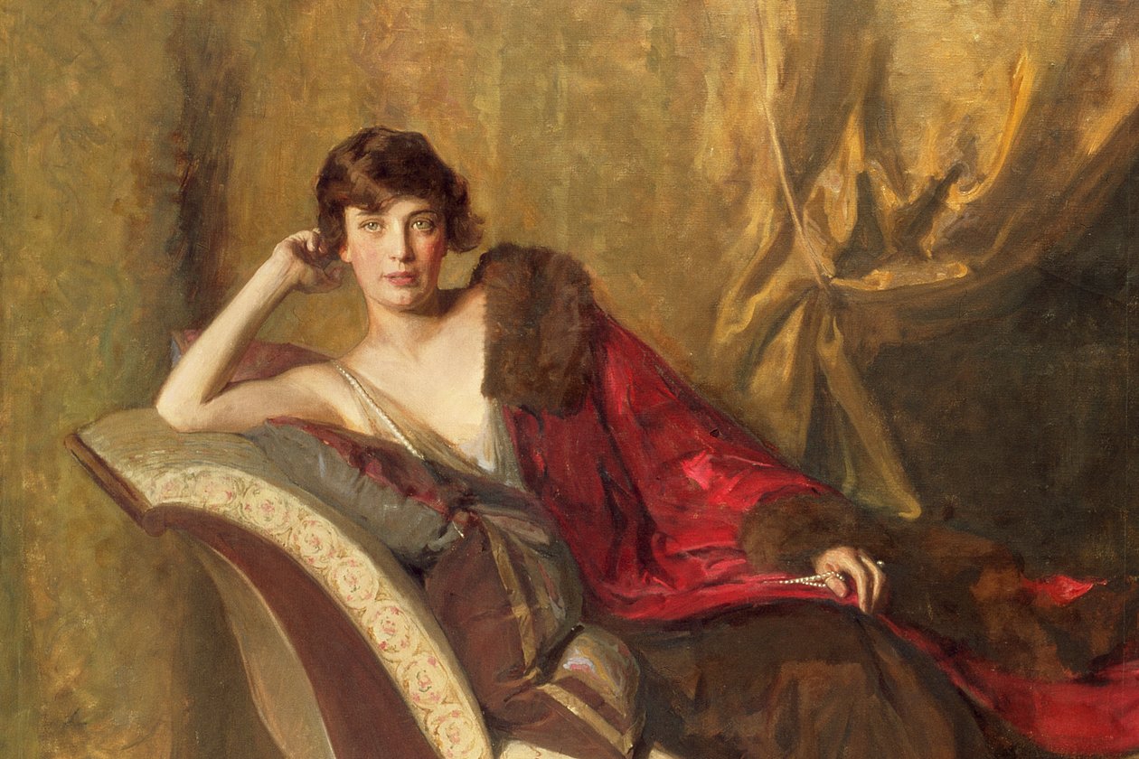 Kontes Michael Karolyi bir divanda uzanıyor, 1918 137824 detayı by John Quincy Adams