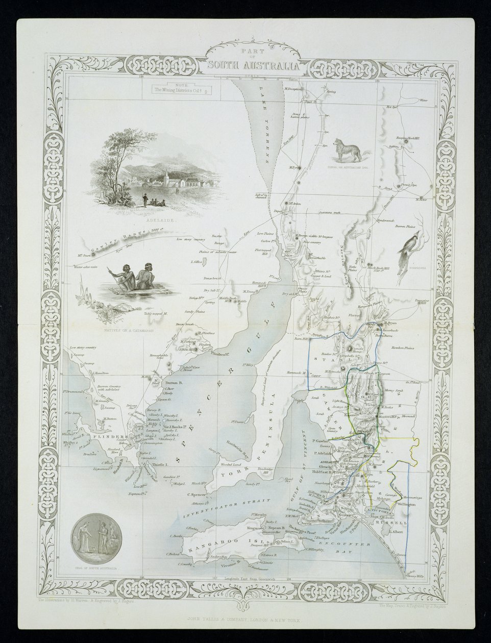 John Tallis und Co, New York ve Londra, 1850