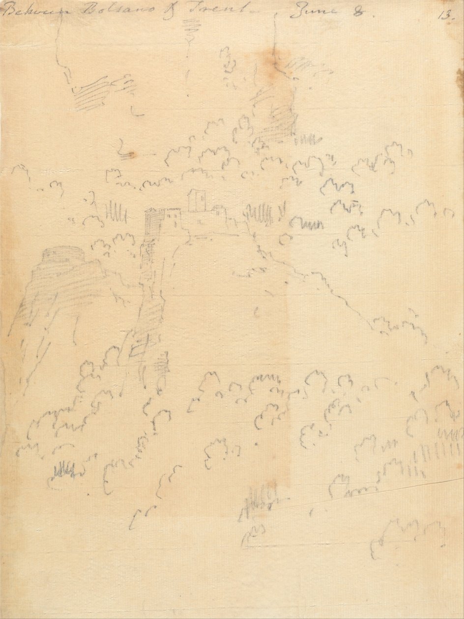 Bolzano ve Trent arasında, 8 Haziran by John Robert Cozens