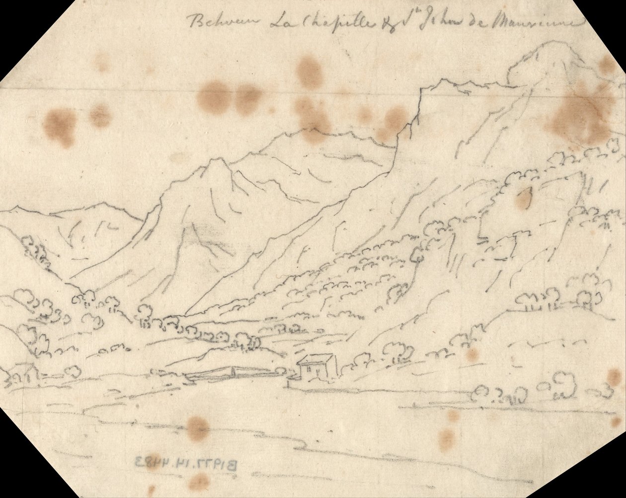 La Chapelle ve St. John de Maurienne arasında by John Robert Cozens