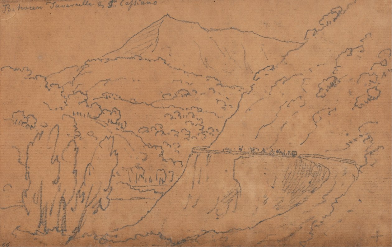 Tavernelle ve San Casciano arasında by John Robert Cozens