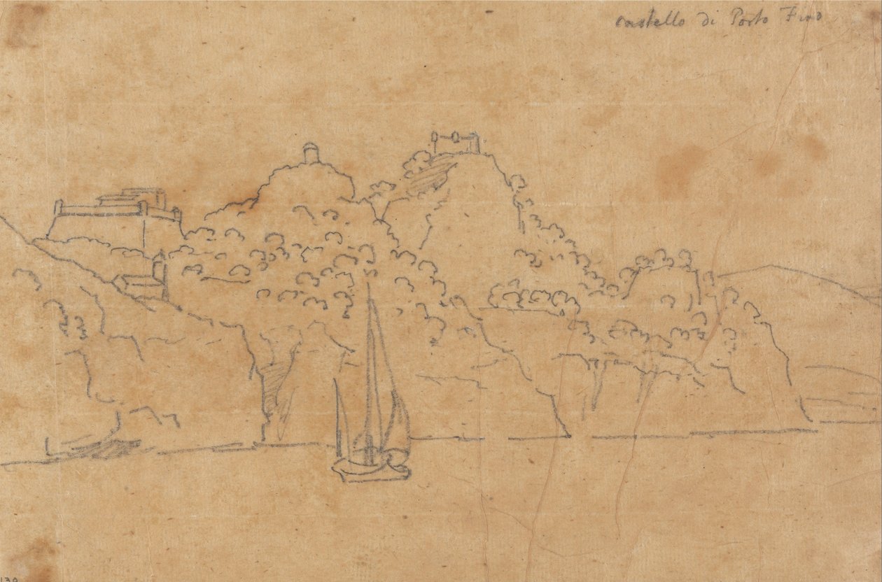 Portofino Kalesi by John Robert Cozens