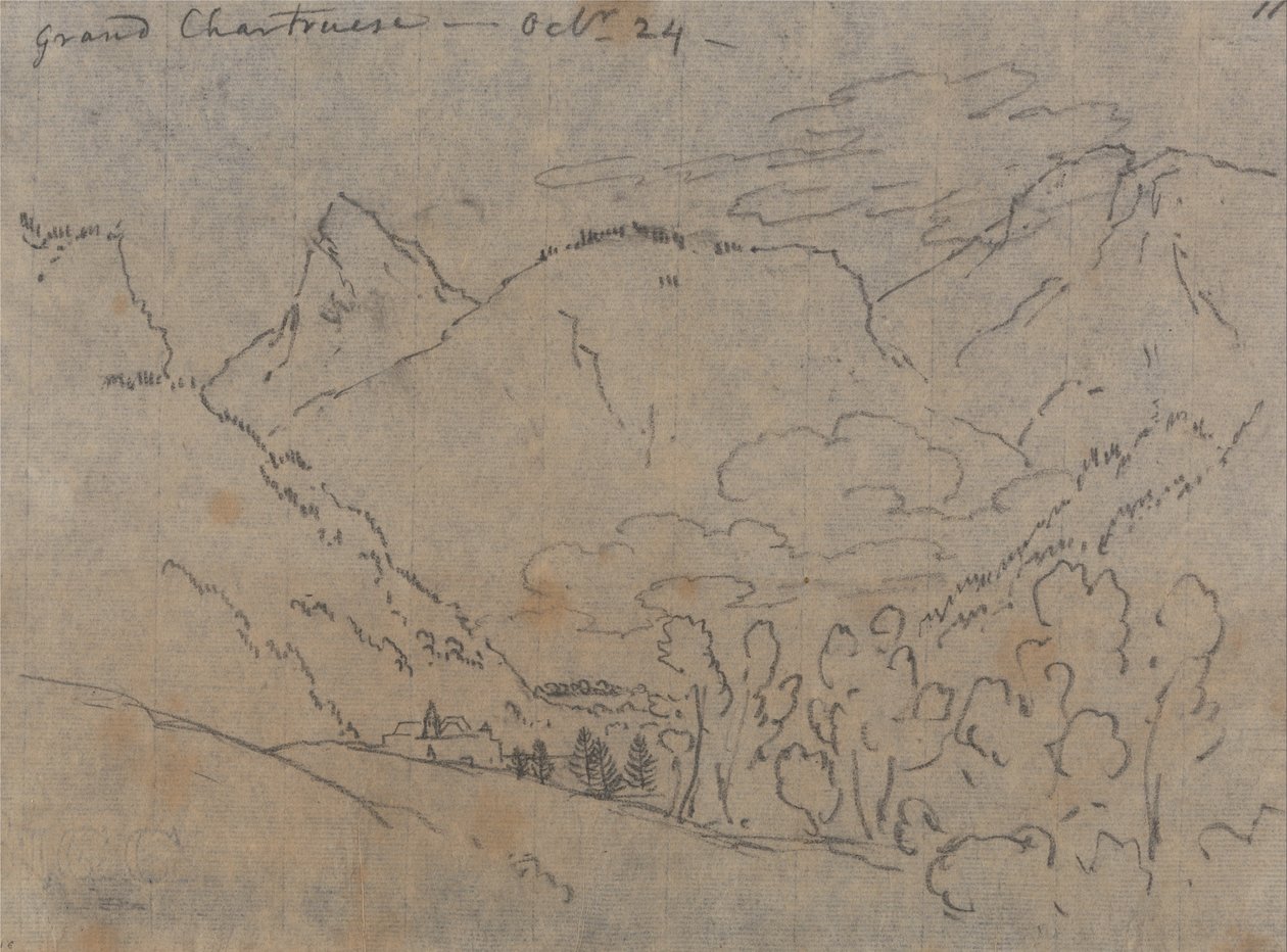 Büyük Chartreuse, 24 Ekim by John Robert Cozens