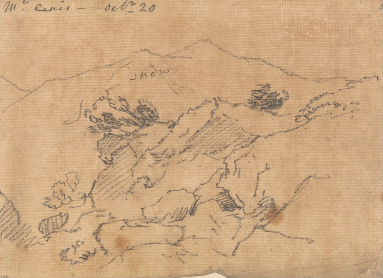 Mont Cenis, 20 Ekim by John Robert Cozens