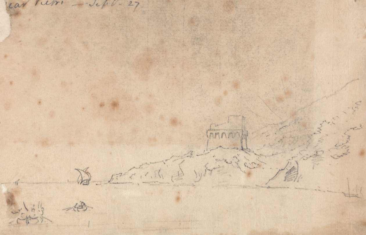Vietri yakınlarında, 27 Eylül by John Robert Cozens