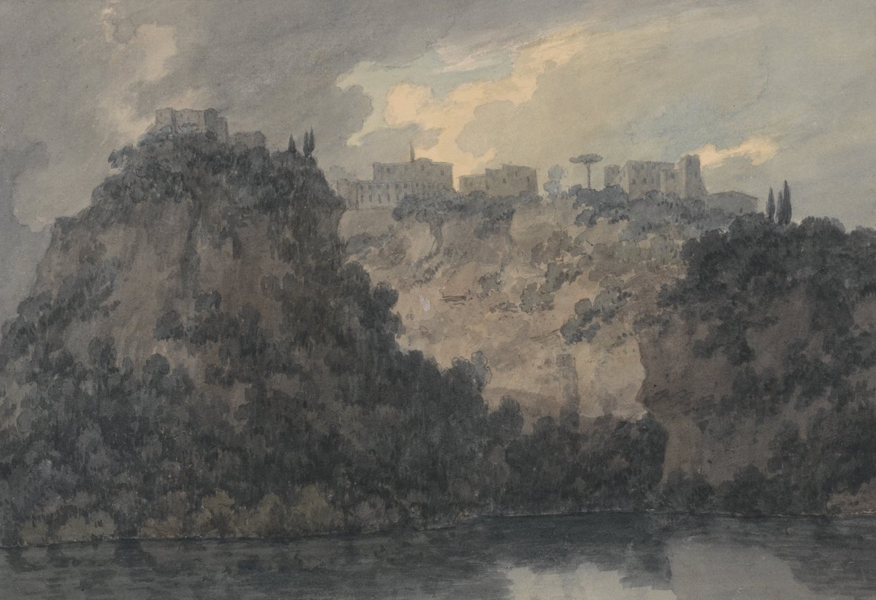 Nemi Gölü üzerinde by John Robert Cozens