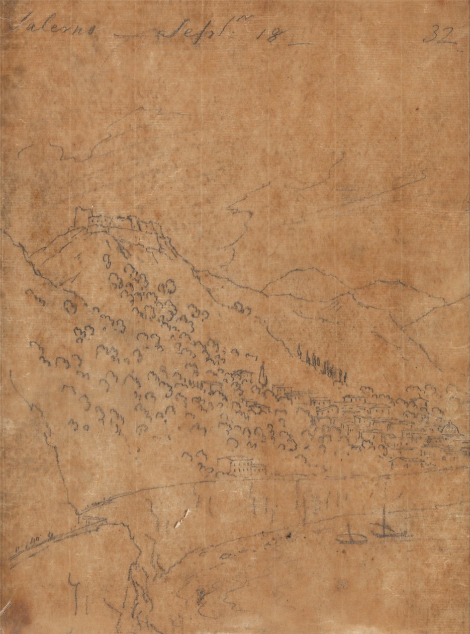 Salerno, 18 Eylül by John Robert Cozens