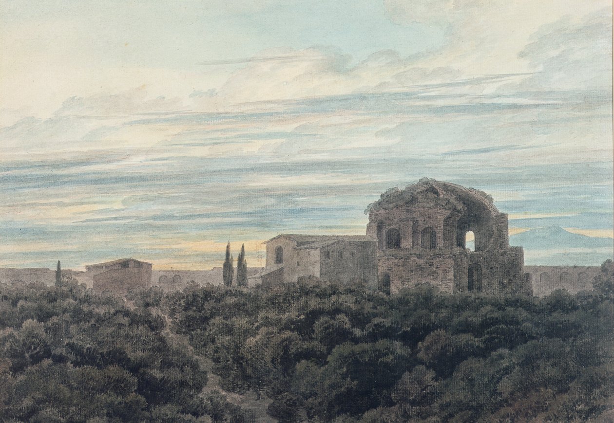 Minerva Medica Tapınağı by John Robert Cozens