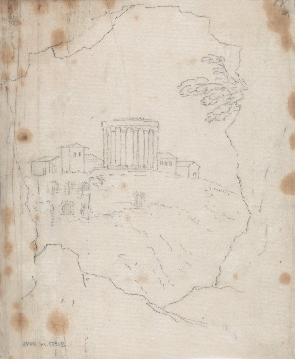 Vesta Tapınağı, Tivoli by John Robert Cozens