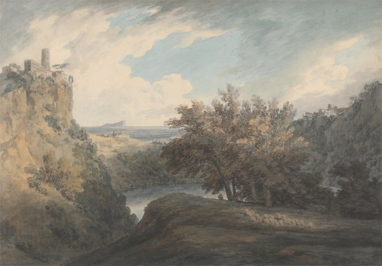 Nemi Gölü by John Robert Cozens
