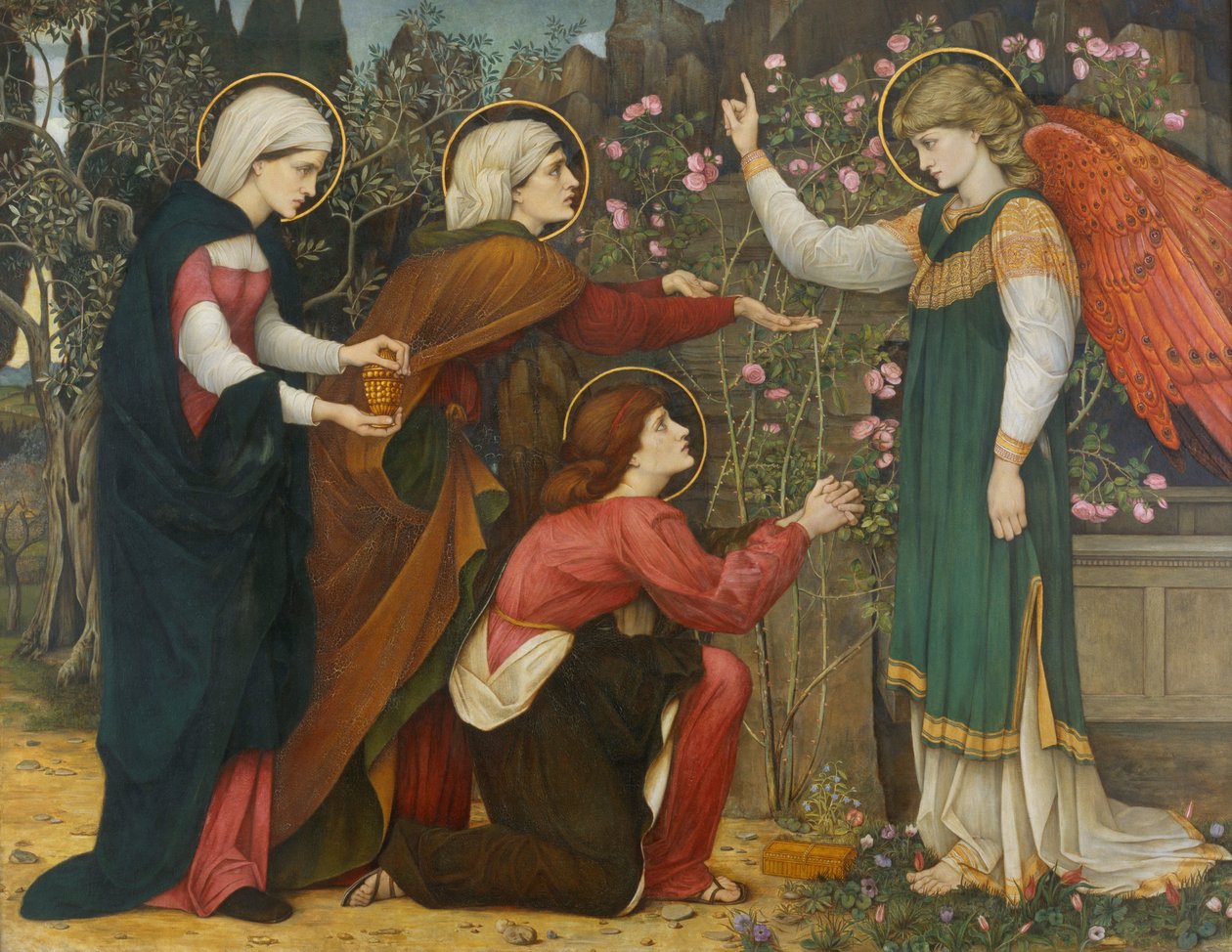 Neden ölüler arasında yaşayanları arıyorsunuz St Luke 24 v5 by John Roddam Spencer Stanhope