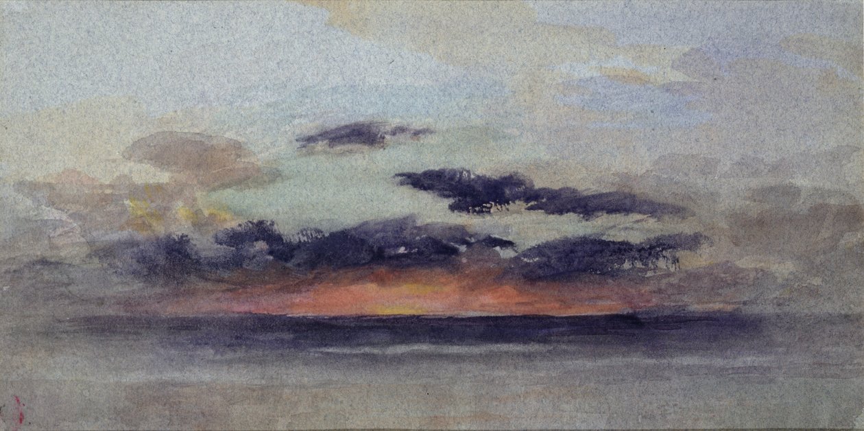 Fırtınalı Gün Batımı by John Ruskin