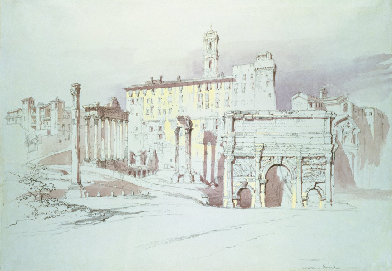 Forum, Roma, 19. yüzyıl by John Ruskin