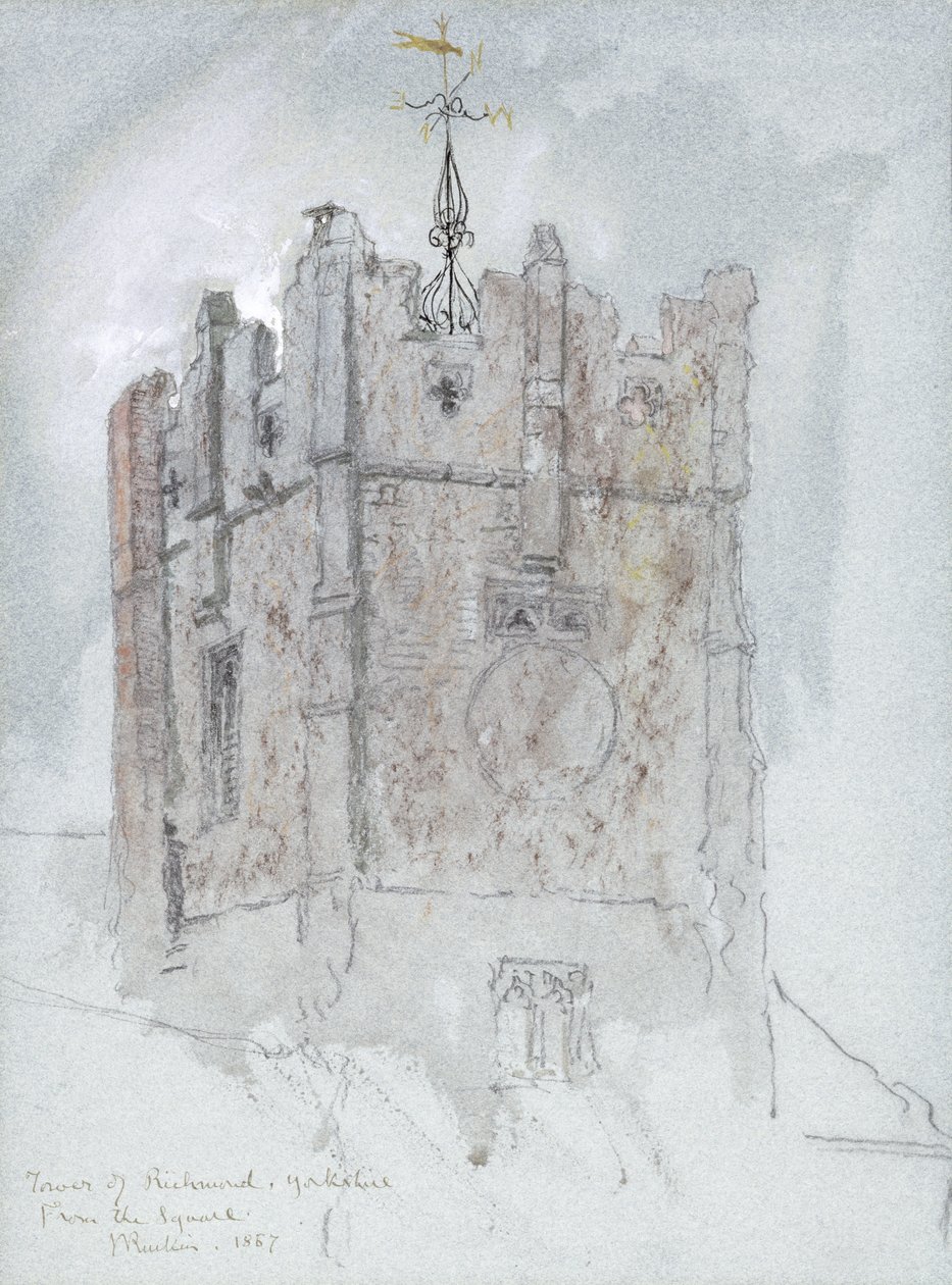 Trinity Kilisesi Kulesi, Richmond, 1867 by John Ruskin