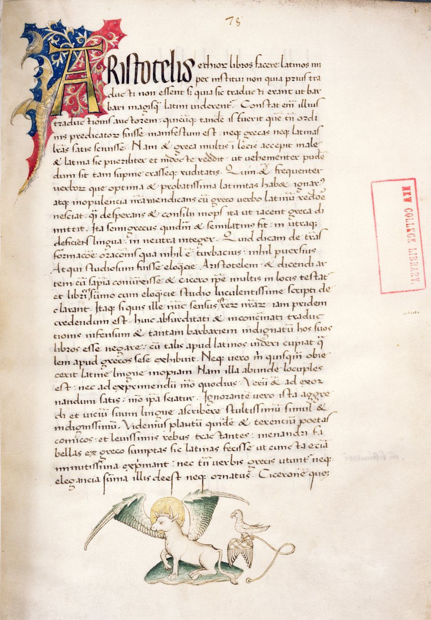 Ms.228, f.2r: Aristoteles