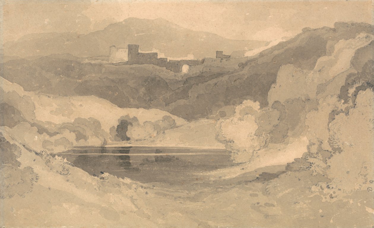 Manzaradaki Kale by John Sell Cotman
