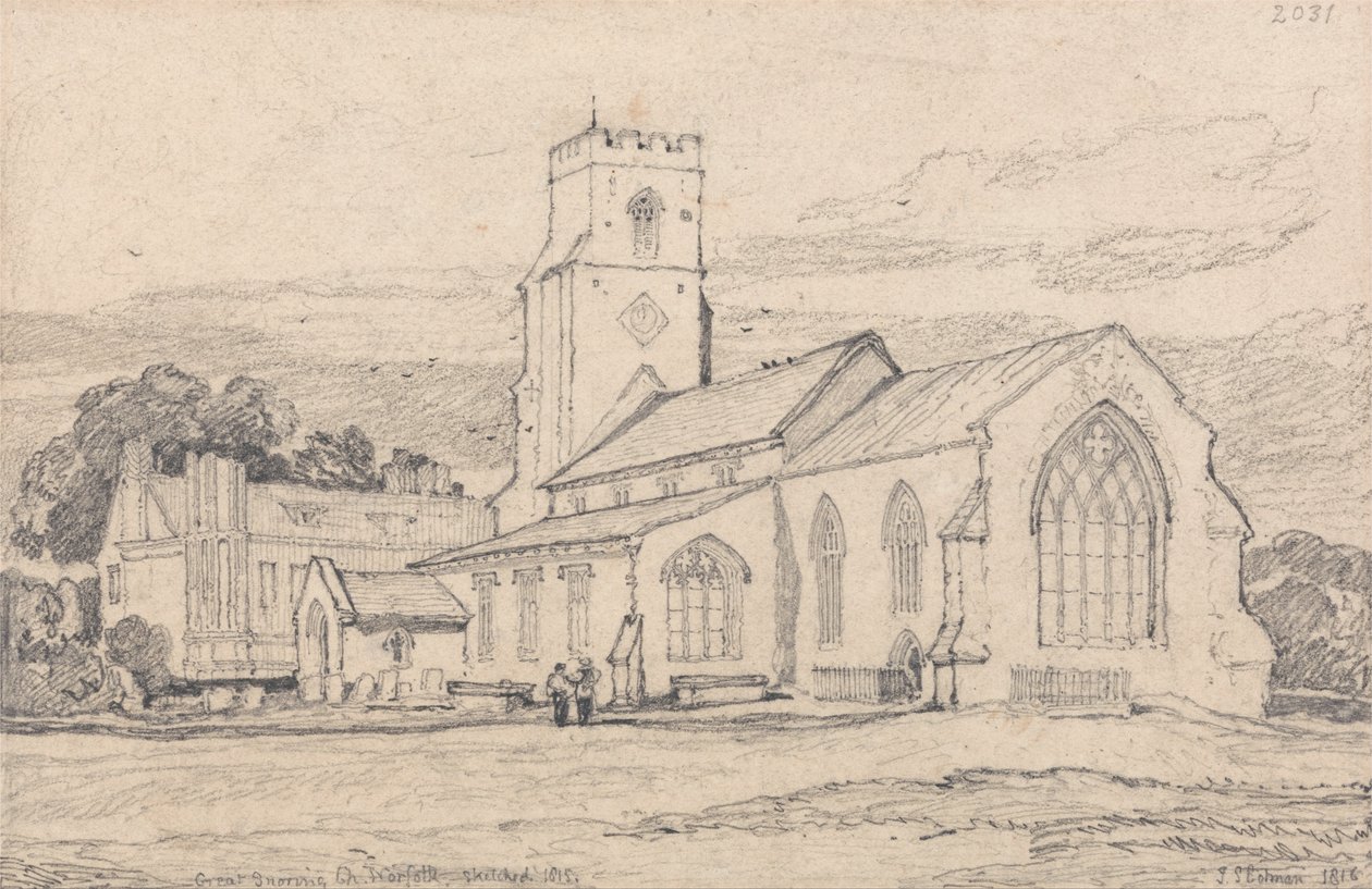 Büyük Horlama Kilisesi, Norfolk by John Sell Cotman