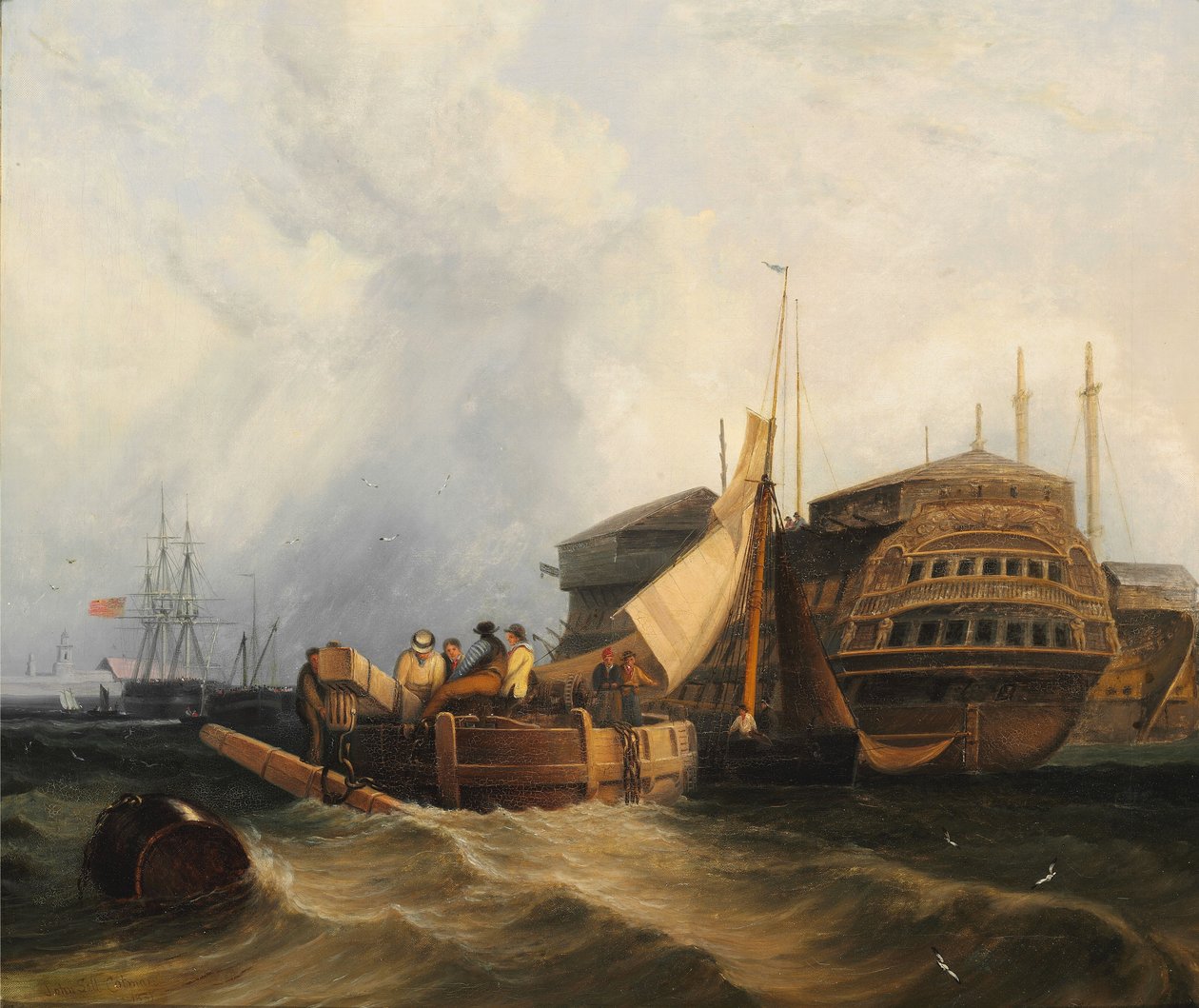 liman sahnesi by John Sell Cotman