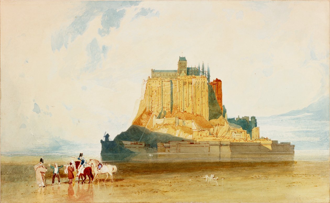 Mont St Michel, 1829 by John Sell Cotman
