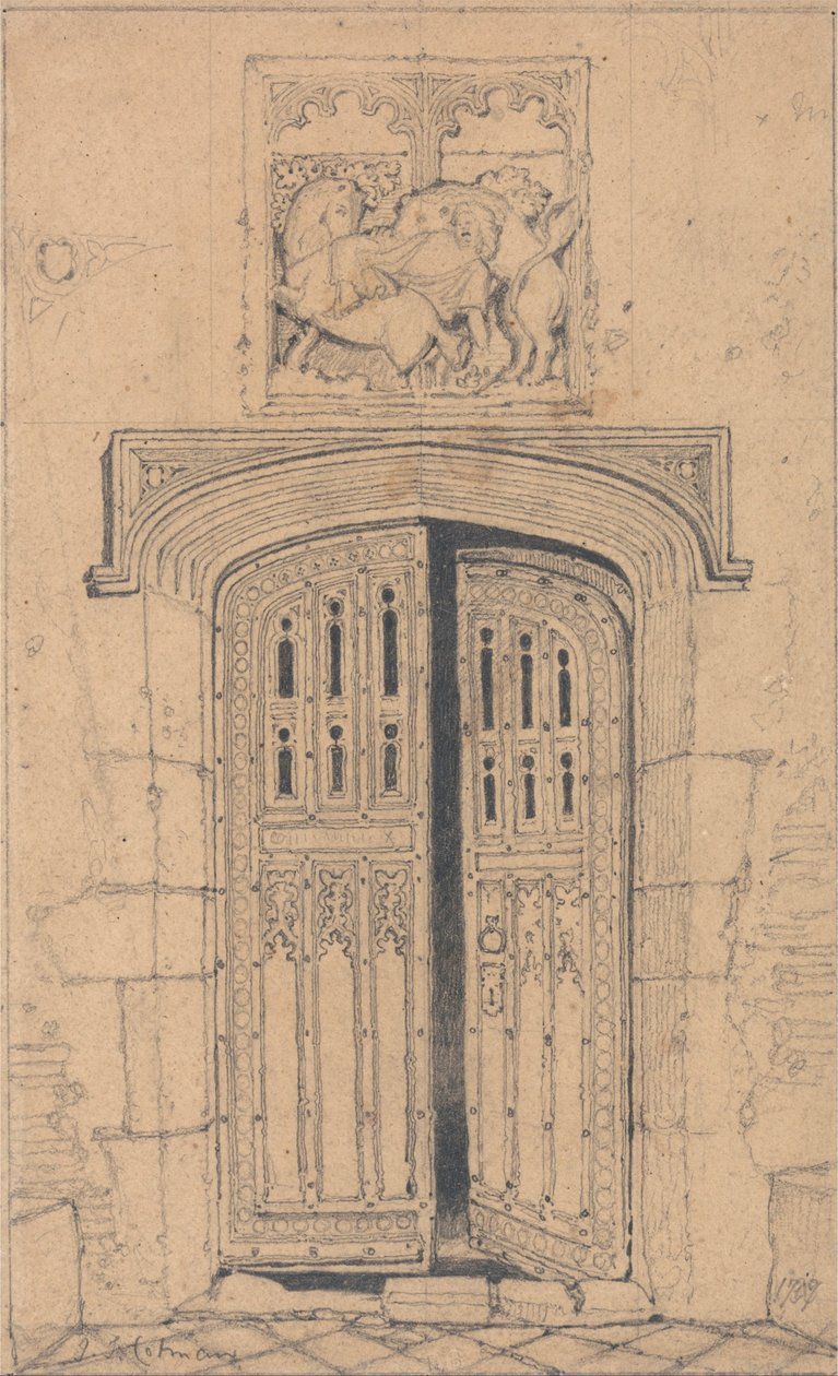 Güney Kapısı, Arminghall Salonu, Norfolk by John Sell Cotman