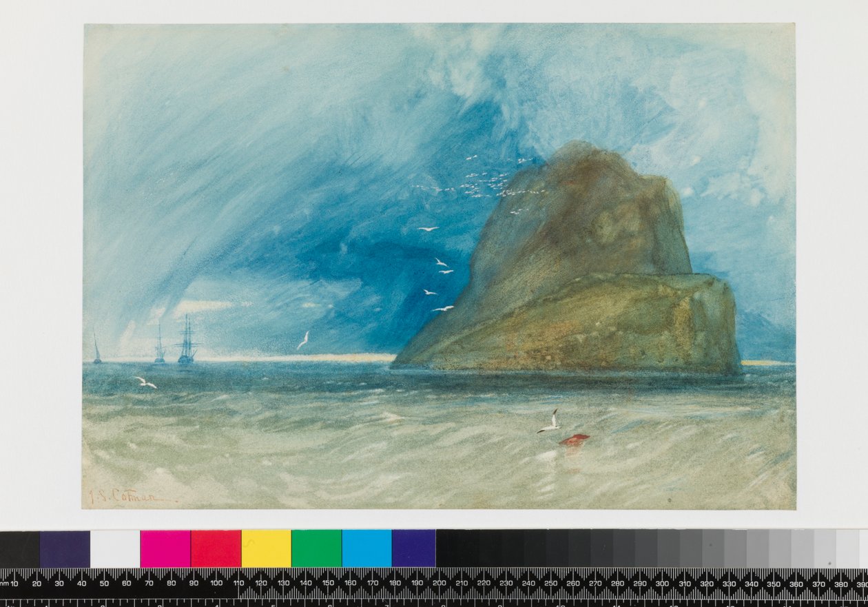 Bass Rock, İskoçya, c.1833-35 by John Sell Cotman