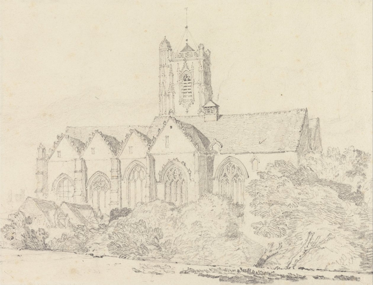 Aziz John Kilisesi, Peronne (Somme) by John Sell Cotman