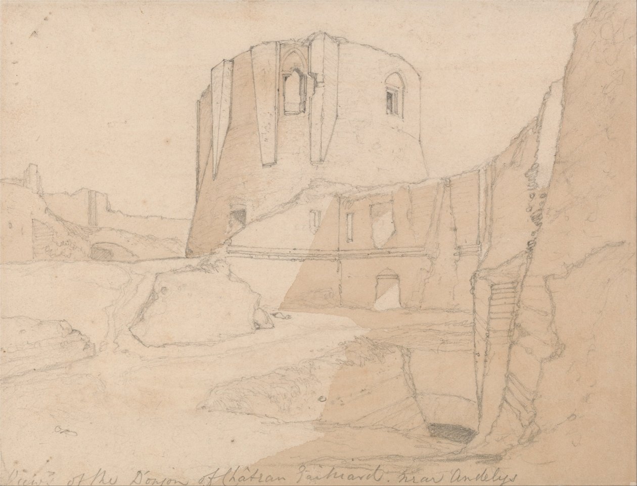 Andelys, Normandiya yakınlarındaki Chateau Gaillard