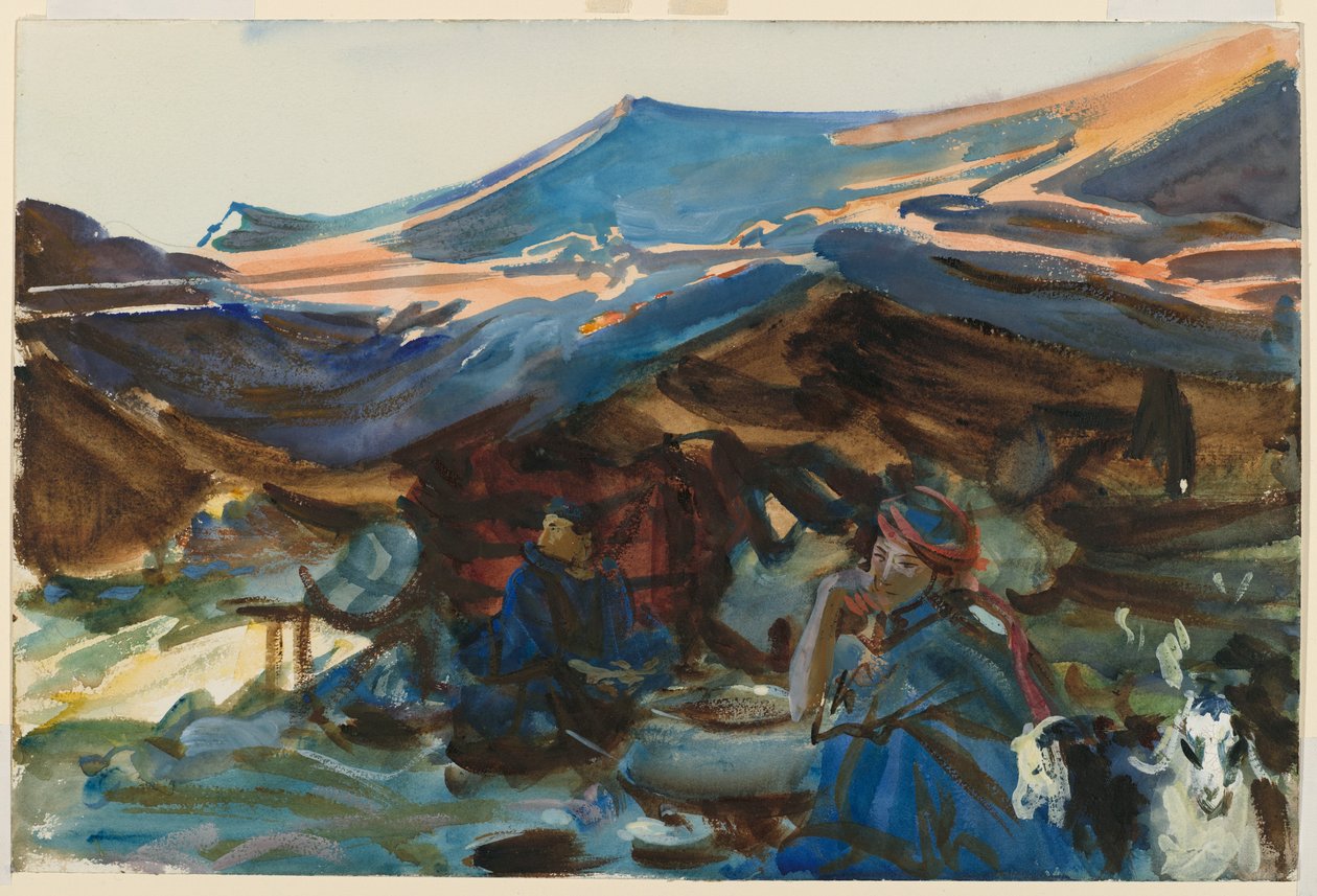 Bedevi Kadınlar, 1905-1906 (wc) by John Singer Sargent