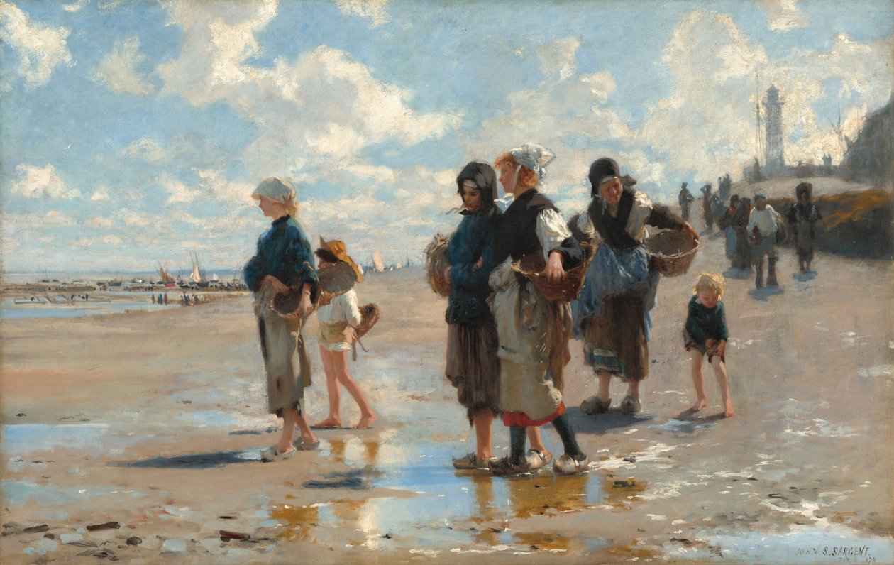 Balık Tutma Yolunda (Balığa Çıkma) by John Singer Sargent