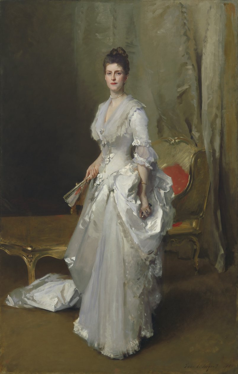 Margaret Stuyvesant Rutherfurd Beyaz, 1883 by John Singer Sargent